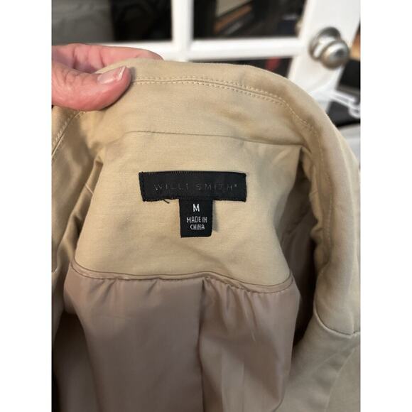 Ladies Tan Two Button Blazer Size M - Picture 8 of 8